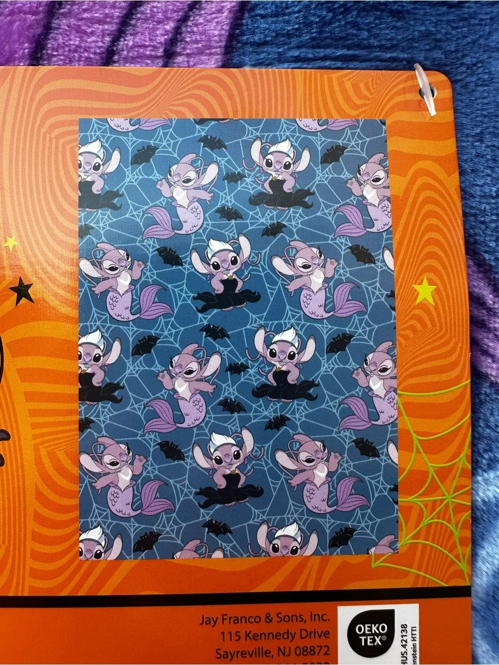 Angel Mermaid Halloween Plush Throw Blanket Disney Stitch NWT